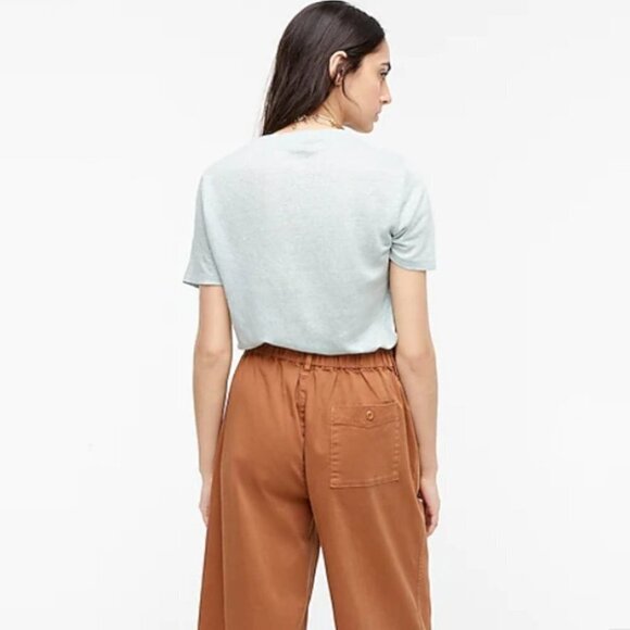 J.  Crew Light Mint Linen Crewneck T-Shirt Size XS - Picture 2 of 9